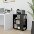 Rolling Cabinet 60X35X75 Cm Engineered Wood