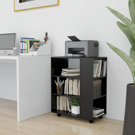 Rolling Cabinet 60X35X75 Cm Engineered Wood