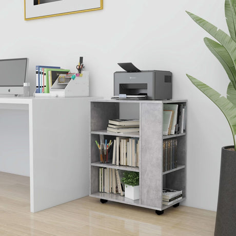Rolling Cabinet 60X35X75 Cm Engineered Wood