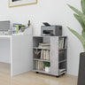 Rolling Cabinet 60X35X75 Cm Engineered Wood