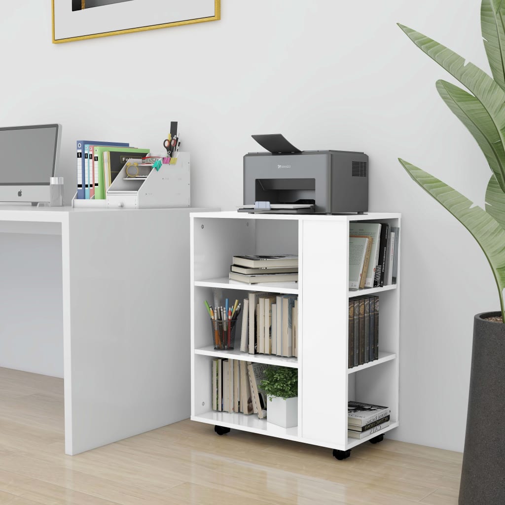 Rolling Cabinet 60X35X75 Cm Engineered Wood