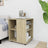Rolling Cabinet 60X53X72 Cm Engineered Wood