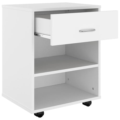 Rolling Cabinet 46X36X59 Cm Engineered Wood
