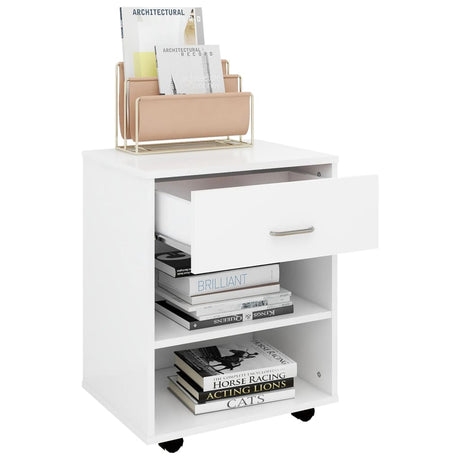 Rolling Cabinet 46X36X59 Cm Engineered Wood