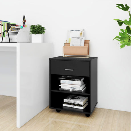 Rolling Cabinet 46X36X59 Cm Engineered Wood