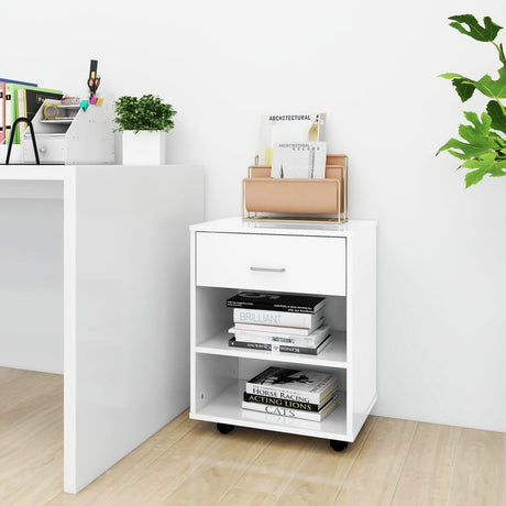 Rolling Cabinet 46X36X59 Cm Engineered Wood