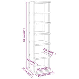Shoe Cabinet 27.5X27X102 Cm Engineered Wood