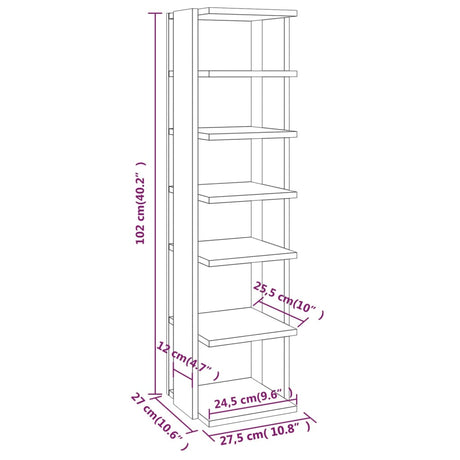 Shoe Cabinet 27.5X27X102 Cm Engineered Wood