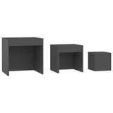 Nesting Tables 3 Pcs Engineered Wood