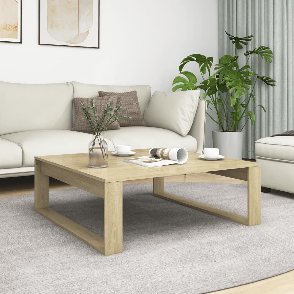 Coffee Table 100X100X35 Cm Engineered Wood