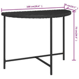 Garden Table Poly Rattan
