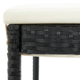 Garden Bar Stools With Cushions 4 Pcs Poly Rattan