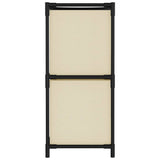 Storage Cabinet With 4 Fabric Baskets 63X30X71 Cm Steel