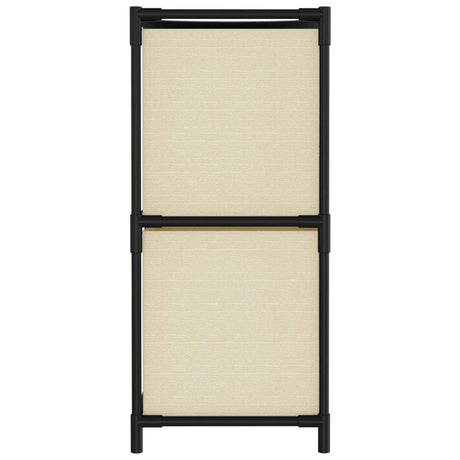 Storage Cabinet With 4 Fabric Baskets 63X30X71 Cm Steel