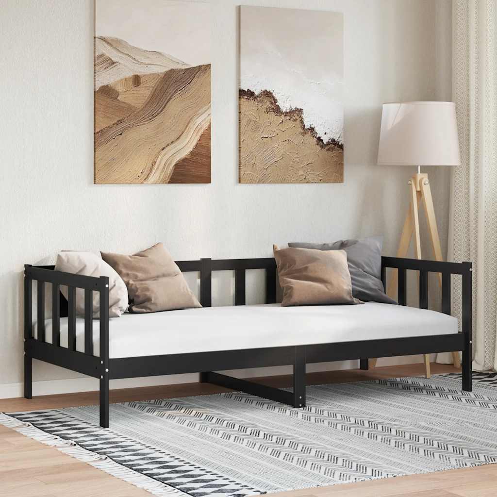 Day Bed Without Mattress Solid Wood Pine 90X200Cm