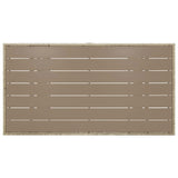 Garden Table Grey 120x70x66 cm Poly Rattan
