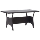 Garden Table Poly Rattan