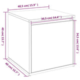 Box Drawer 40.5X40X40 Cm Engineered Wood