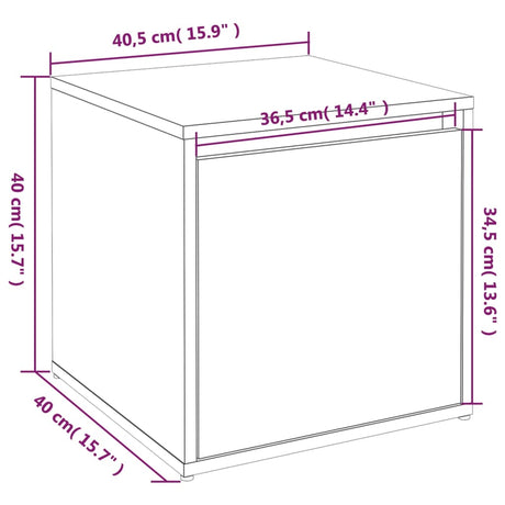 Box Drawer 40.5X40X40 Cm Engineered Wood