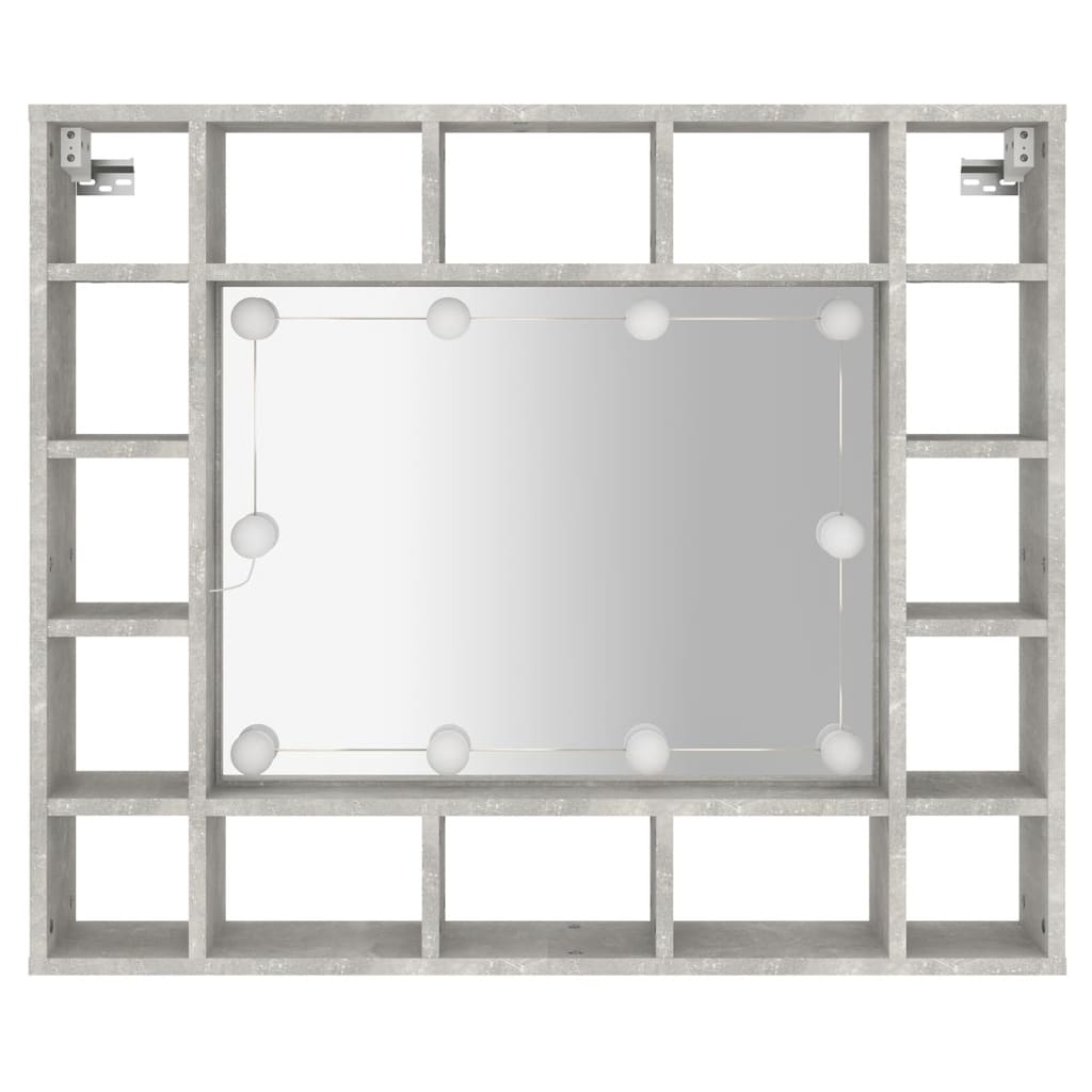 Mirror Cabinet With Led 91X15X76.5 Cm