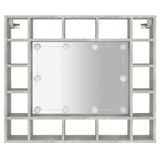 Mirror Cabinet With Led 91X15X76.5 Cm