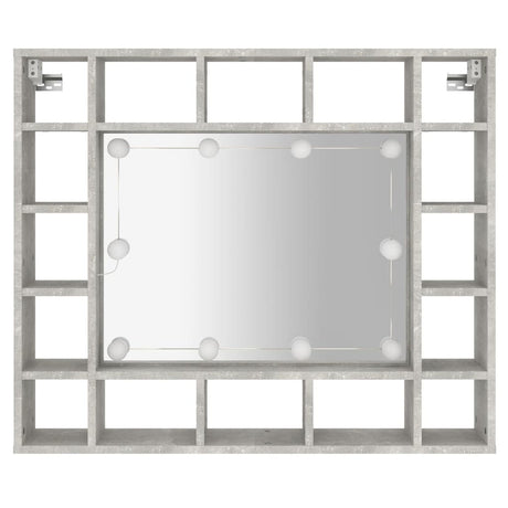 Mirror Cabinet With Led 91X15X76.5 Cm