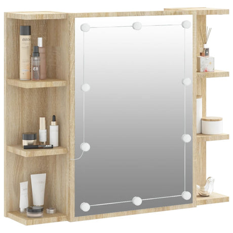 Mirror Cabinet With Led 70X16.5X60 Cm