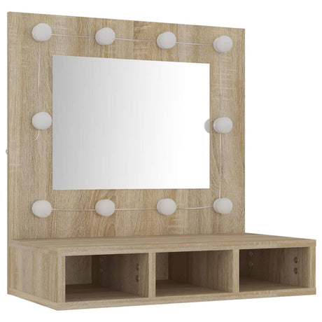 Mirror Cabinet With Led 60X31.5X62 Cm
