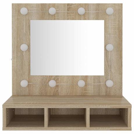 Mirror Cabinet With Led 60X31.5X62 Cm