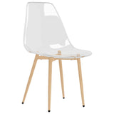 Dining Chairs 2 Pcs Transparent Pet