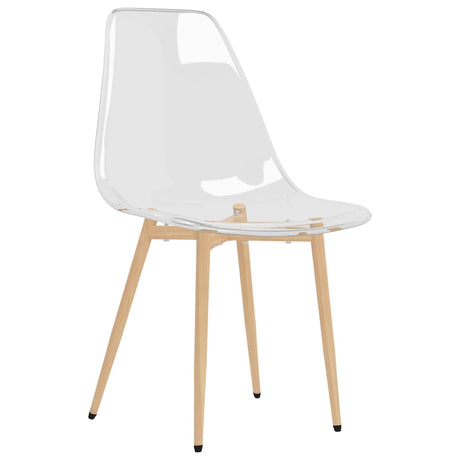 Dining Chairs 2 Pcs Transparent Pet