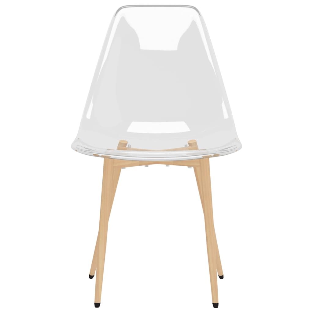 Dining Chairs 2 Pcs Transparent Pet