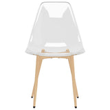 Dining Chairs 2 Pcs Transparent Pet