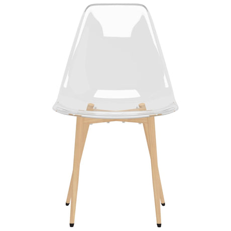 Dining Chairs 2 Pcs Transparent Pet