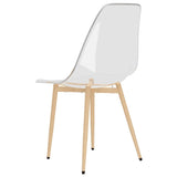 Dining Chairs 2 Pcs Transparent Pet