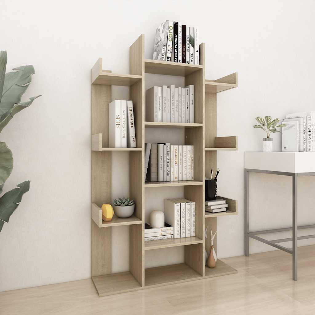 Book Cabinet 48X25.5X140 Cm Engineered Wood