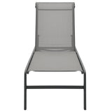 Sun Loungers 2 Pcs With Table Textilene And Steel