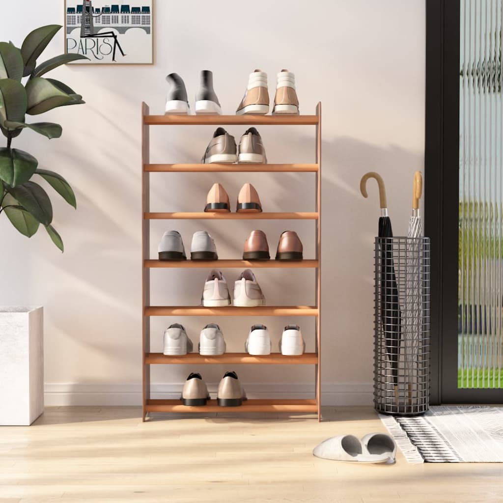 Shoe Rack 65X24X Engineered Wood