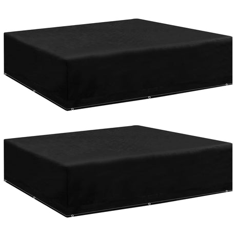 Garden Furniture Covers 2Pcs 4 Person Poly Rattan 113X113Cm
