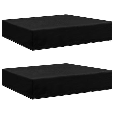 Garden Furniture Covers 2Pcs 4 Person Poly Rattan 113X113Cm