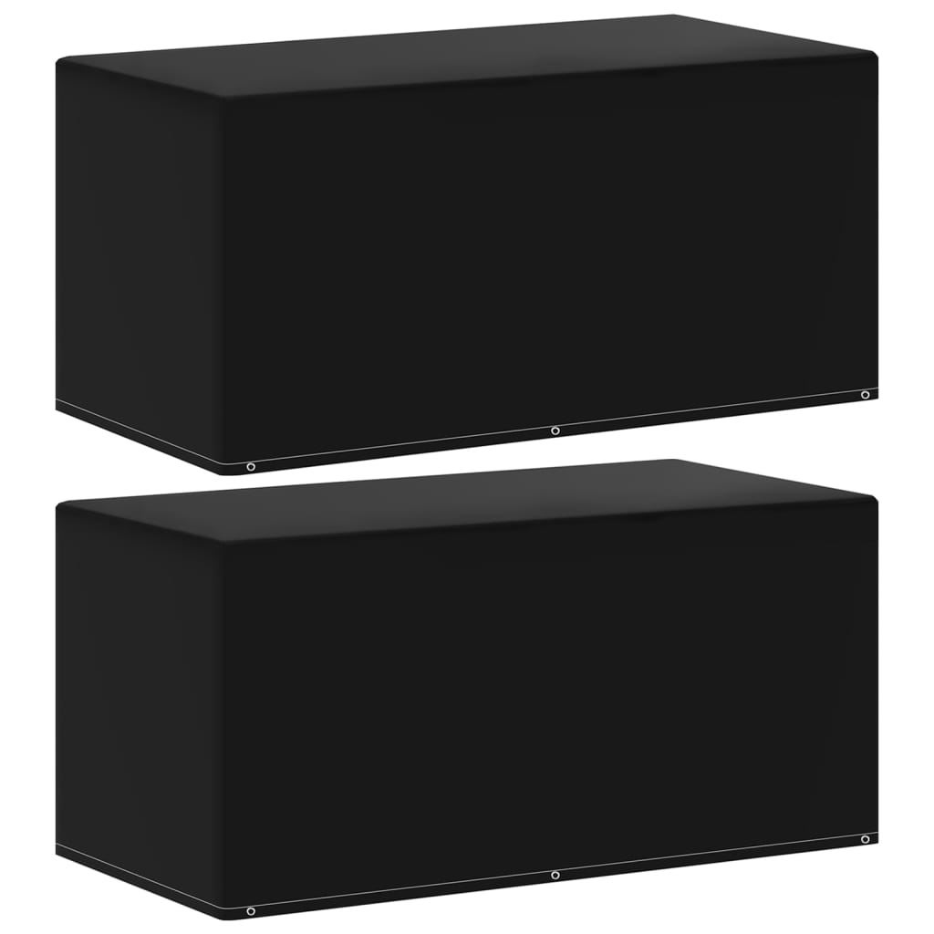 Garden Furniture Covers 2Pcs 4 Person Poly Rattan 113X113Cm