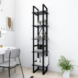 5-Tier Book Cabinet 100X30X175 Cm Engineered Wood