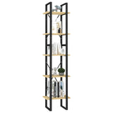5-Tier Book Cabinet 40X30X175 Cm Pinewood