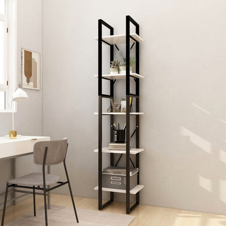 5-Tier Book Cabinet 40X30X175 Cm Pinewood