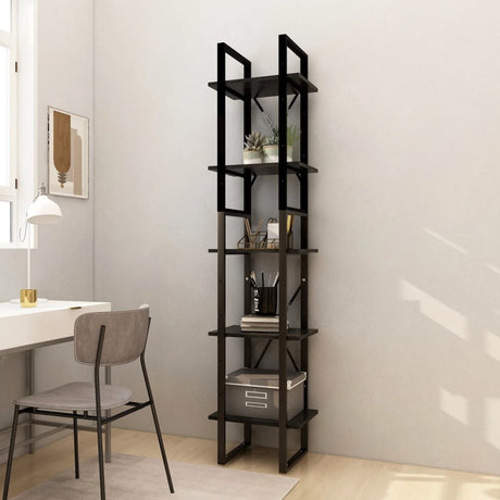 5-Tier Book Cabinet 40X30X175 Cm Pinewood