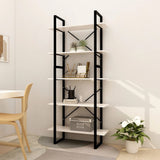 5-Tier Book Cabinet 40X30X175 Cm Pinewood