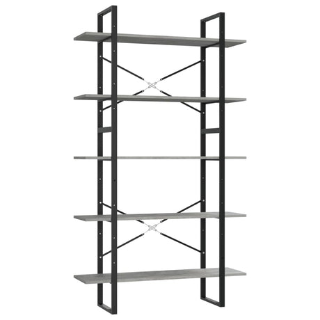 5-Tier Book Cabinet 100X30X175 Cm Engineered Wood