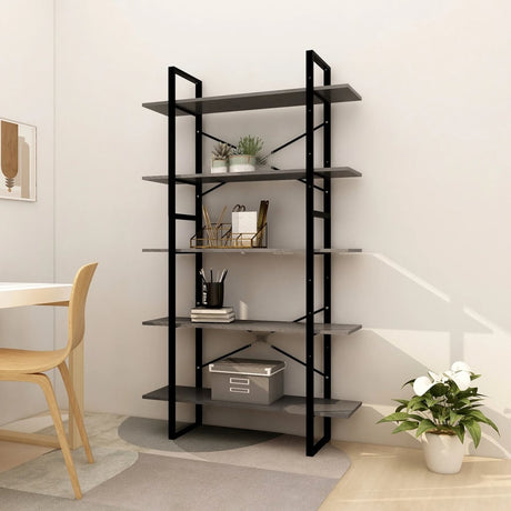 5-Tier Book Cabinet 40X30X175 Cm Pinewood