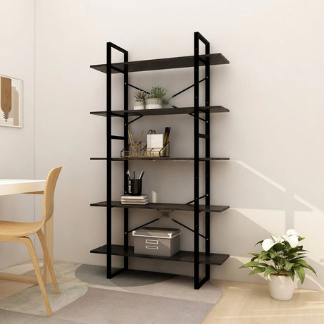 5-Tier Book Cabinet 40X30X175 Cm Pinewood