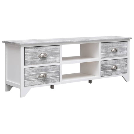 Tv Cabinet 108X30X40 Cm Solid Paulownia Wood